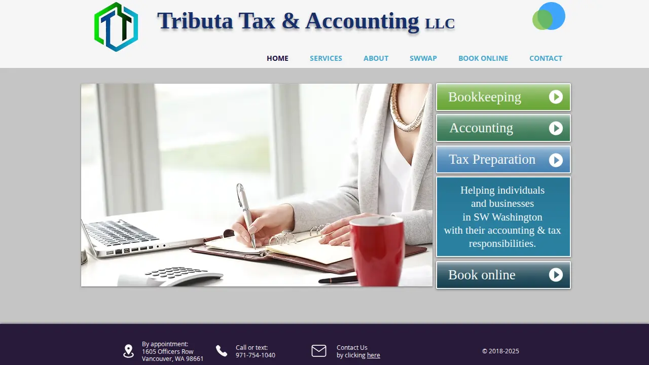 Tributa Tax page