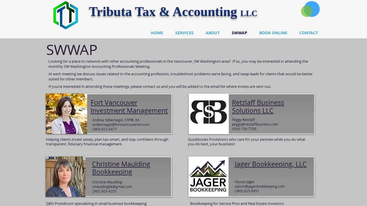 Tributa Tax page