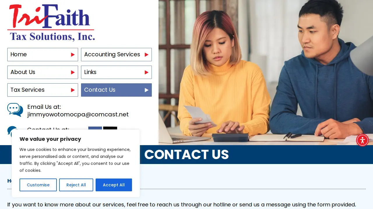 TriFaith Tax Solutions, Inc page