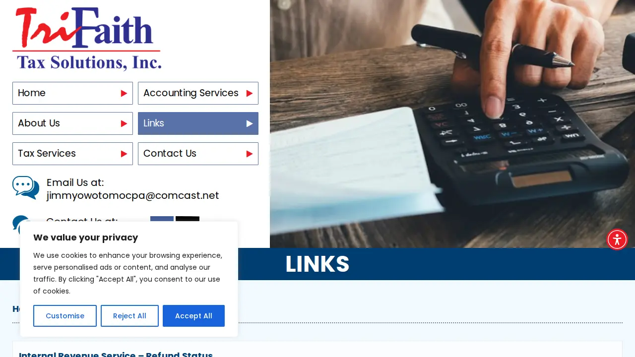TriFaith Tax Solutions, Inc page