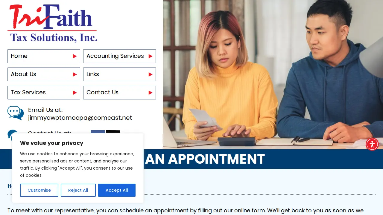TriFaith Tax Solutions, Inc page