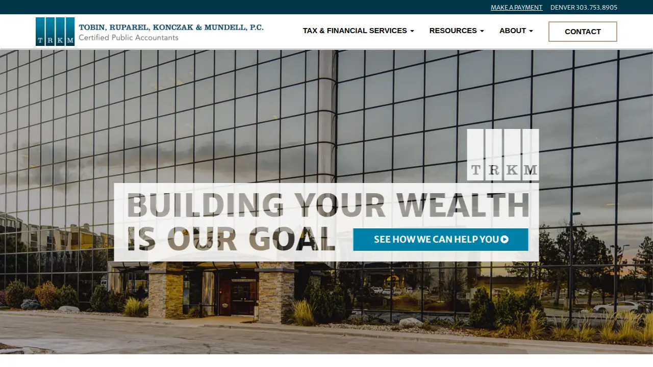 Tobin Ruparel Konczak & Mundell, P.C. website