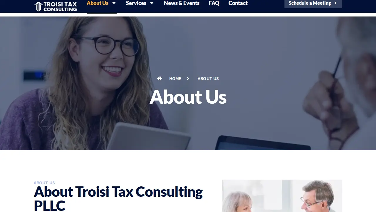 Troisi Tax Consulting page