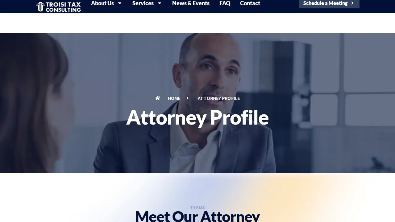 Troisi Tax Consulting page
