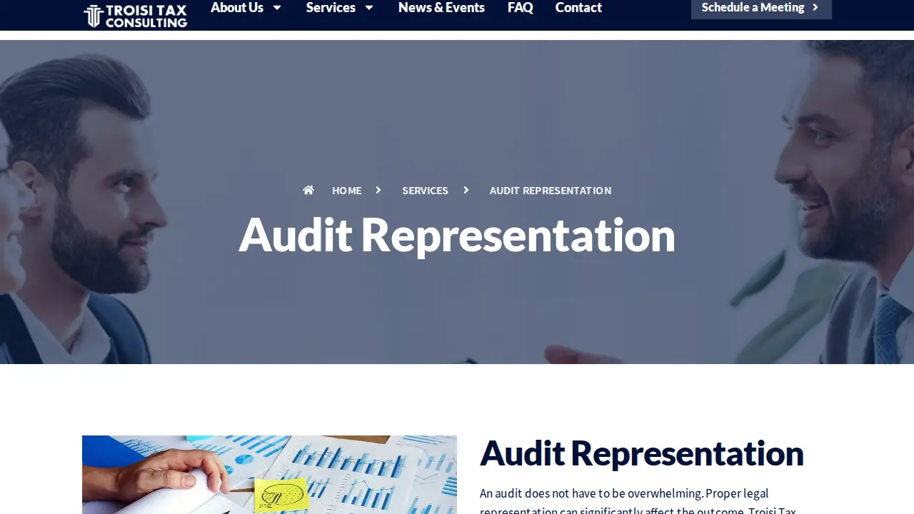 Troisi Tax Consulting page