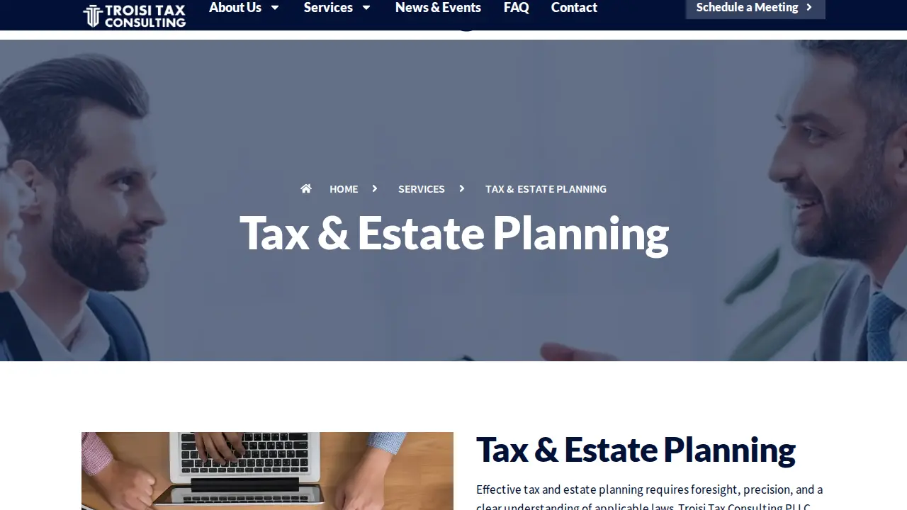 Troisi Tax Consulting page