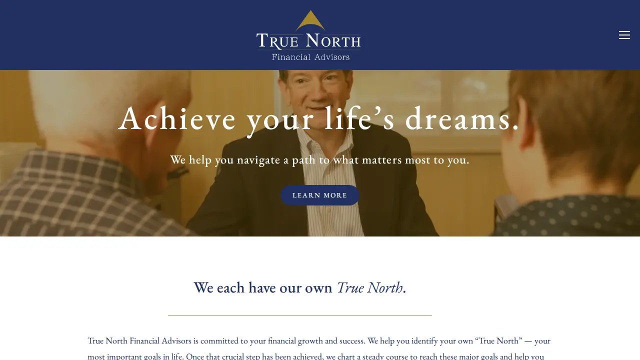 True North Financial Advisors page