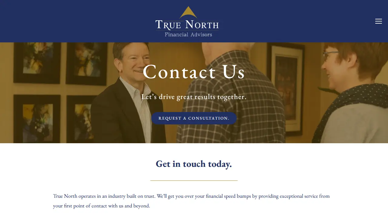 True North Financial Advisors page