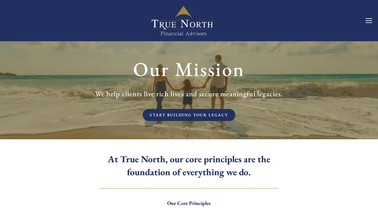 True North Financial Advisors page