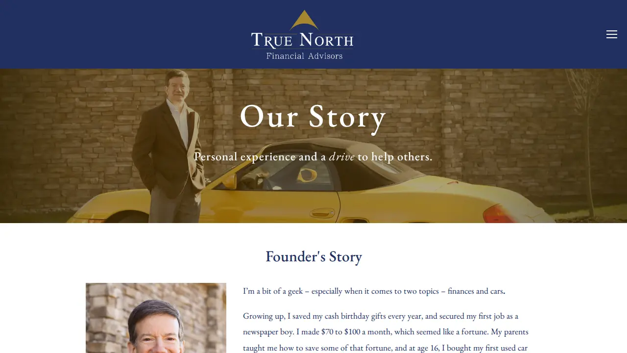 True North Financial Advisors page