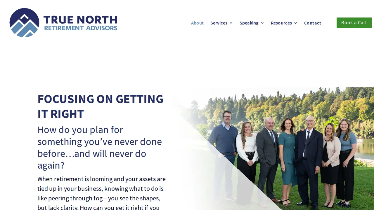 True North Retirement Advisors page
