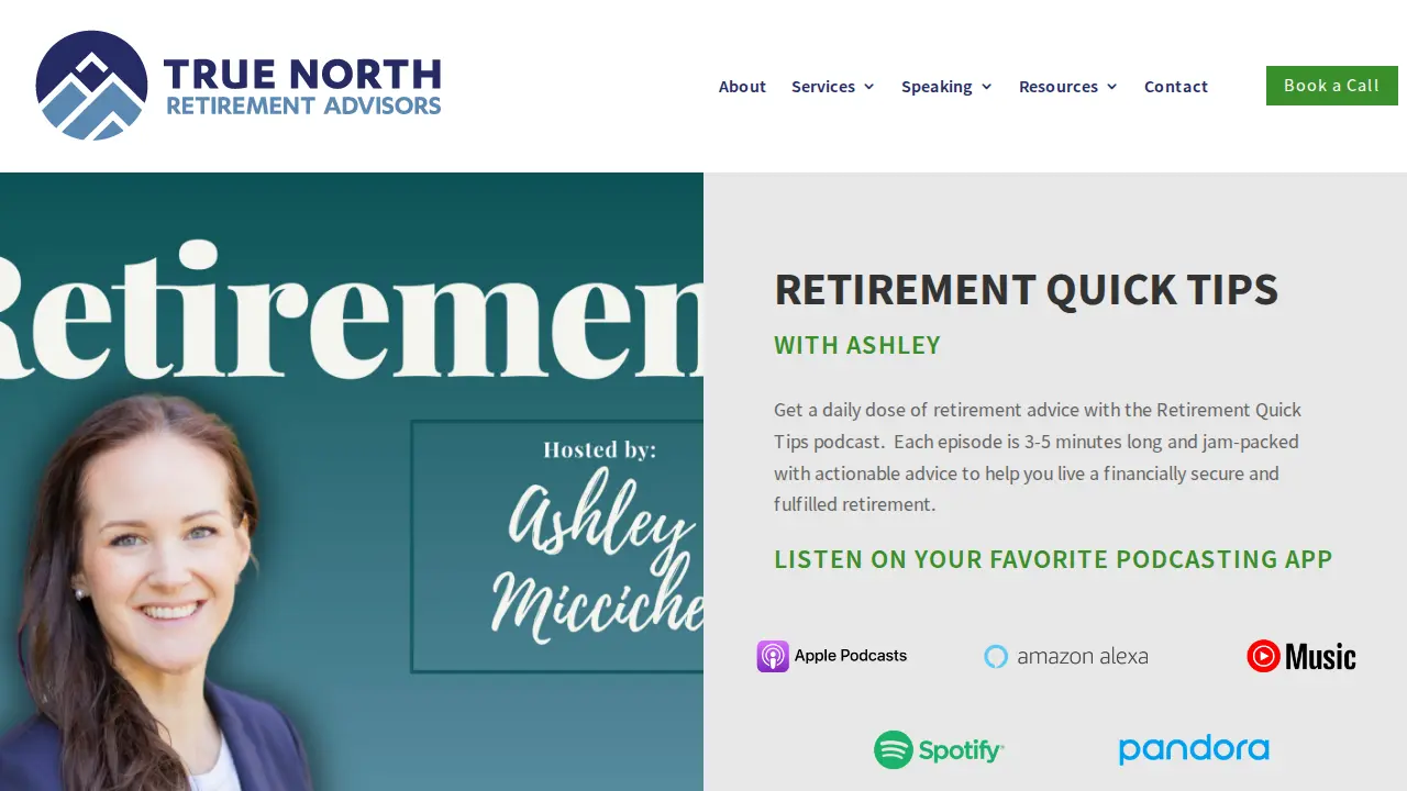 True North Retirement Advisors page