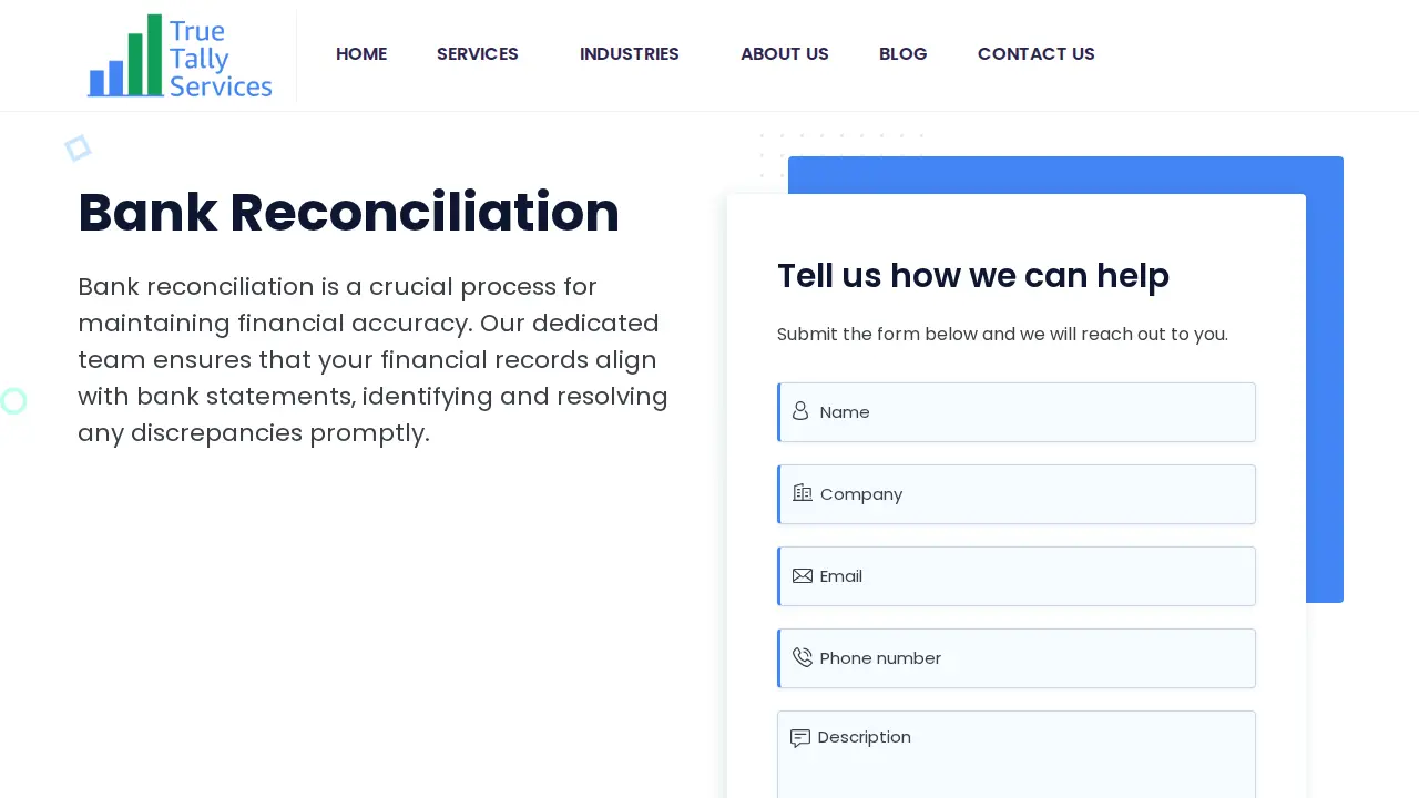 True Tally Cloud Bookkeeping & Accounting page