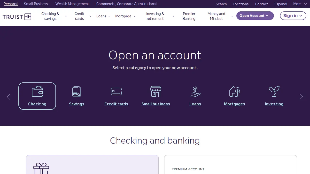 Truist Wealth page