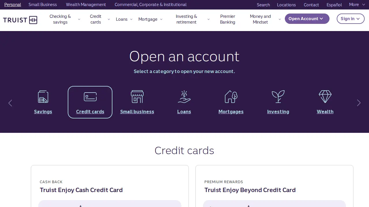 Truist Wealth page