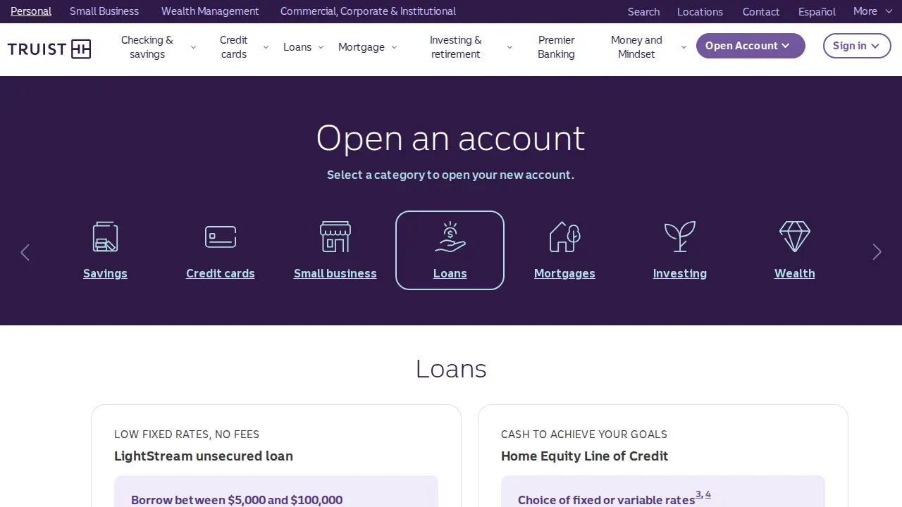 Truist Wealth page