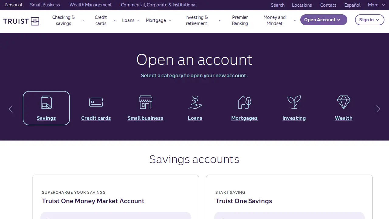 Truist Wealth page