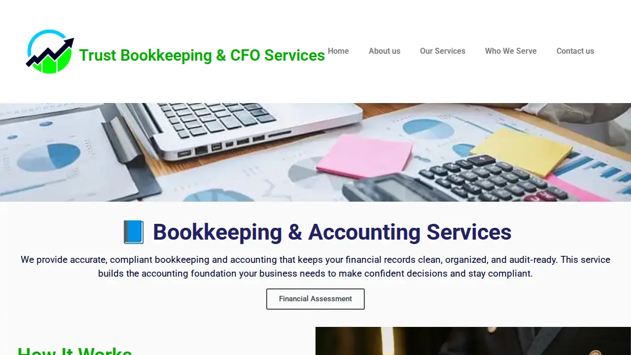 Trust Bookkeeping page