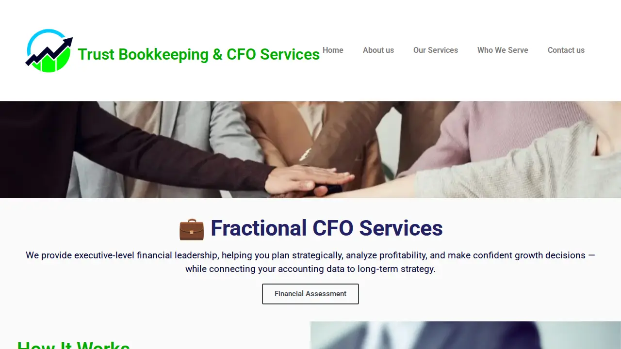 Trust Bookkeeping page