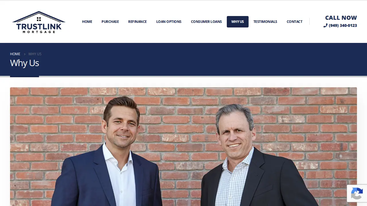 Trustlink Mortgage page