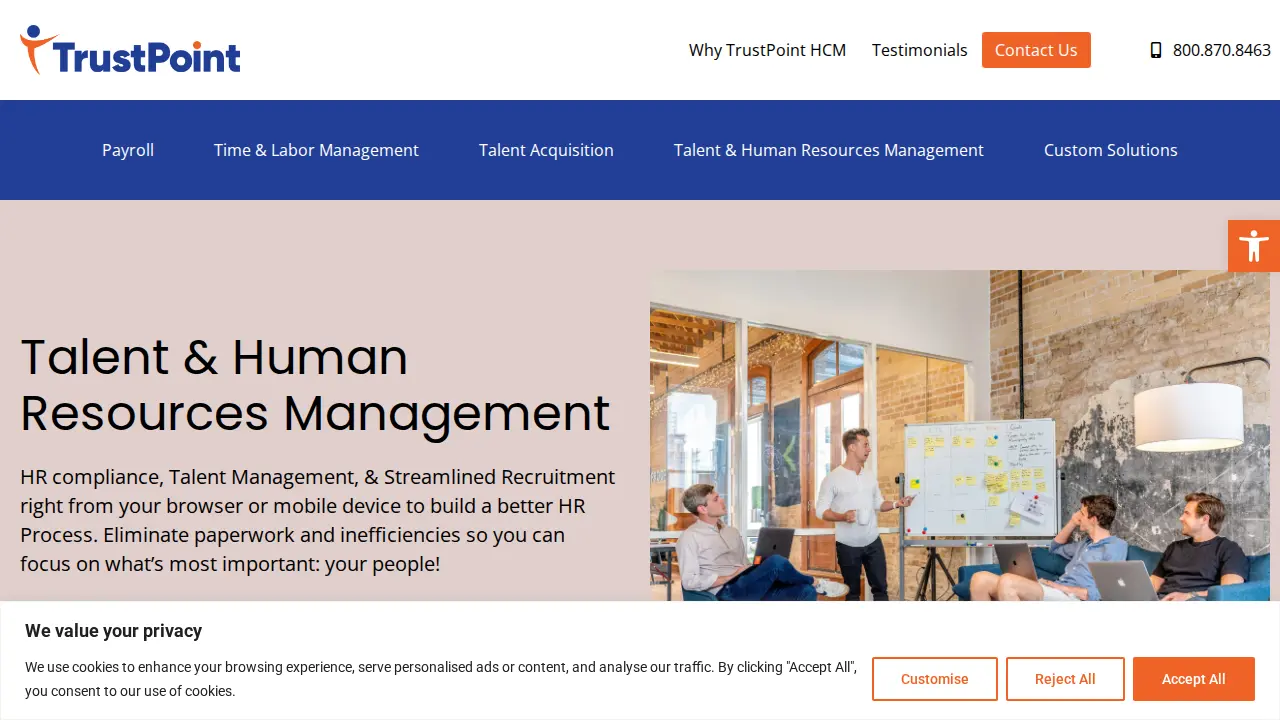TrustPoint HCM page