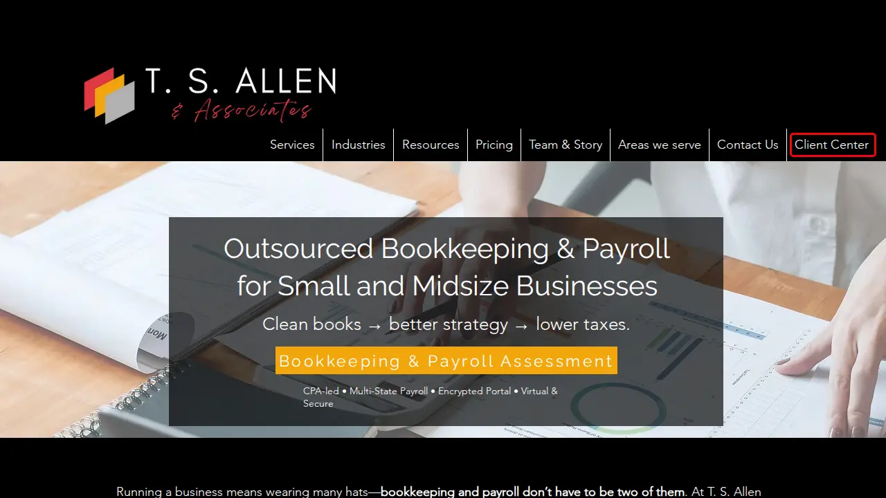 T. S. Allen & Associates page