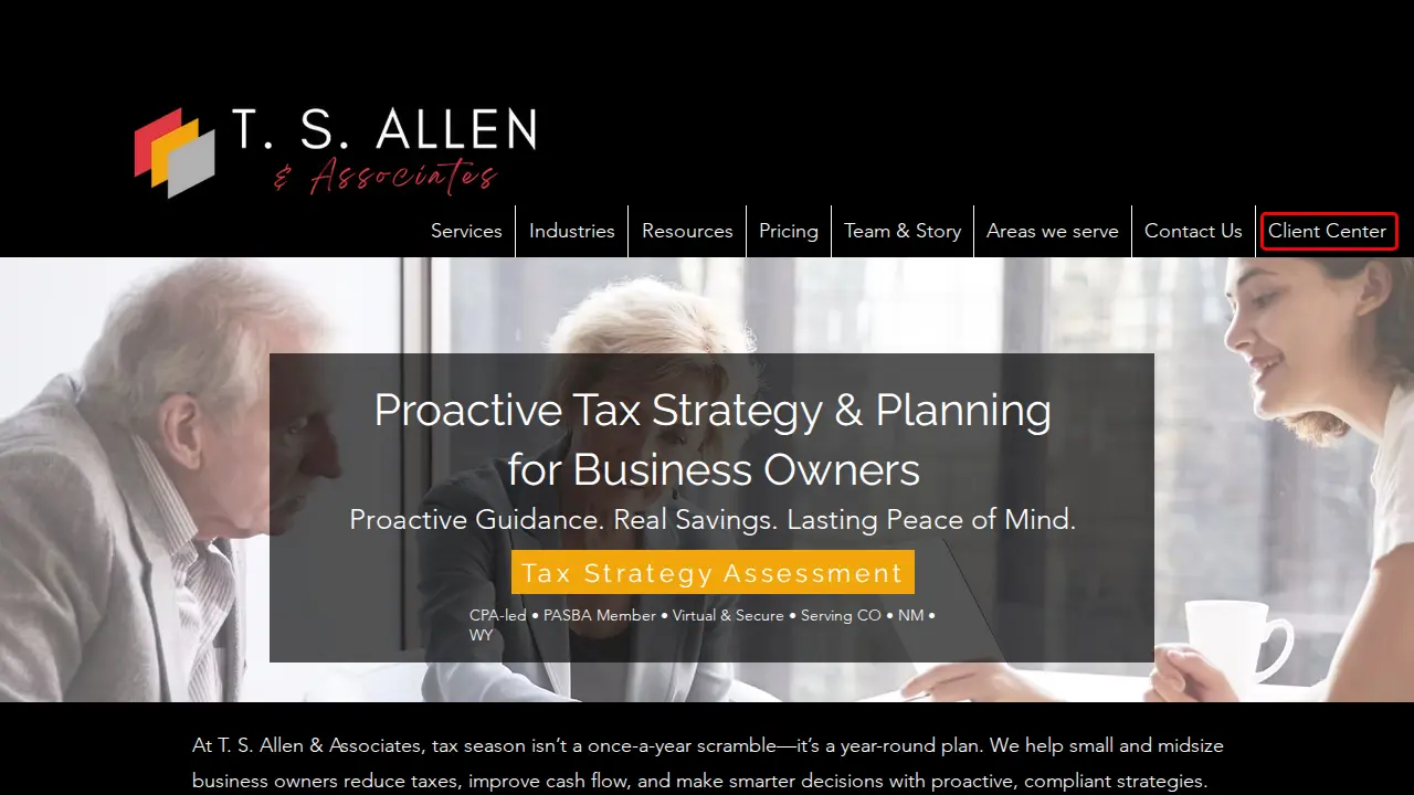 T. S. Allen & Associates page