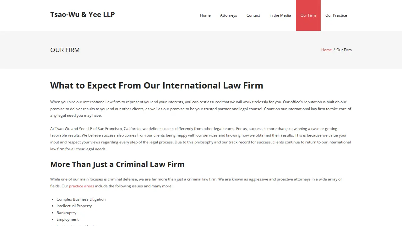 Tsao-Wu & Yee LLP page
