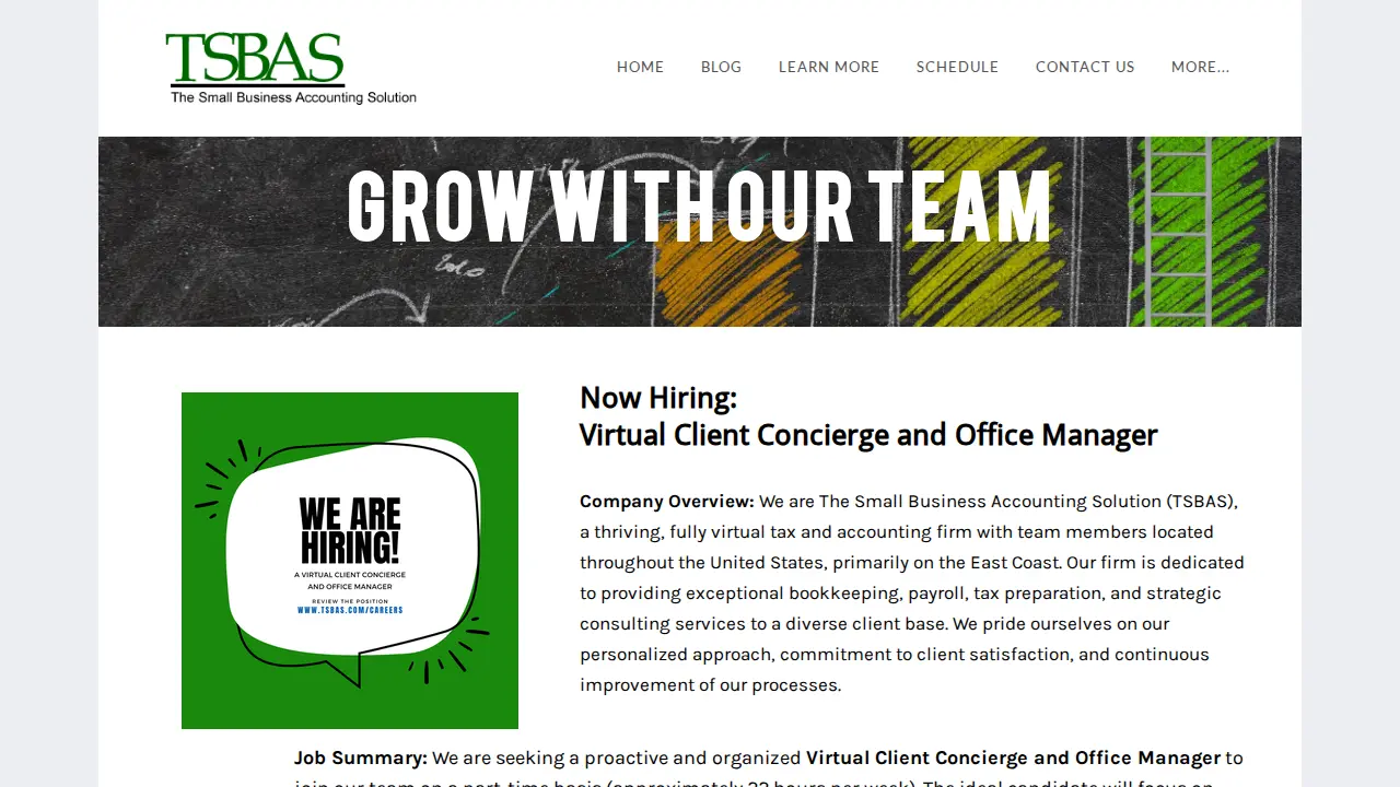 The Small Business Accounting Solution, Inc page