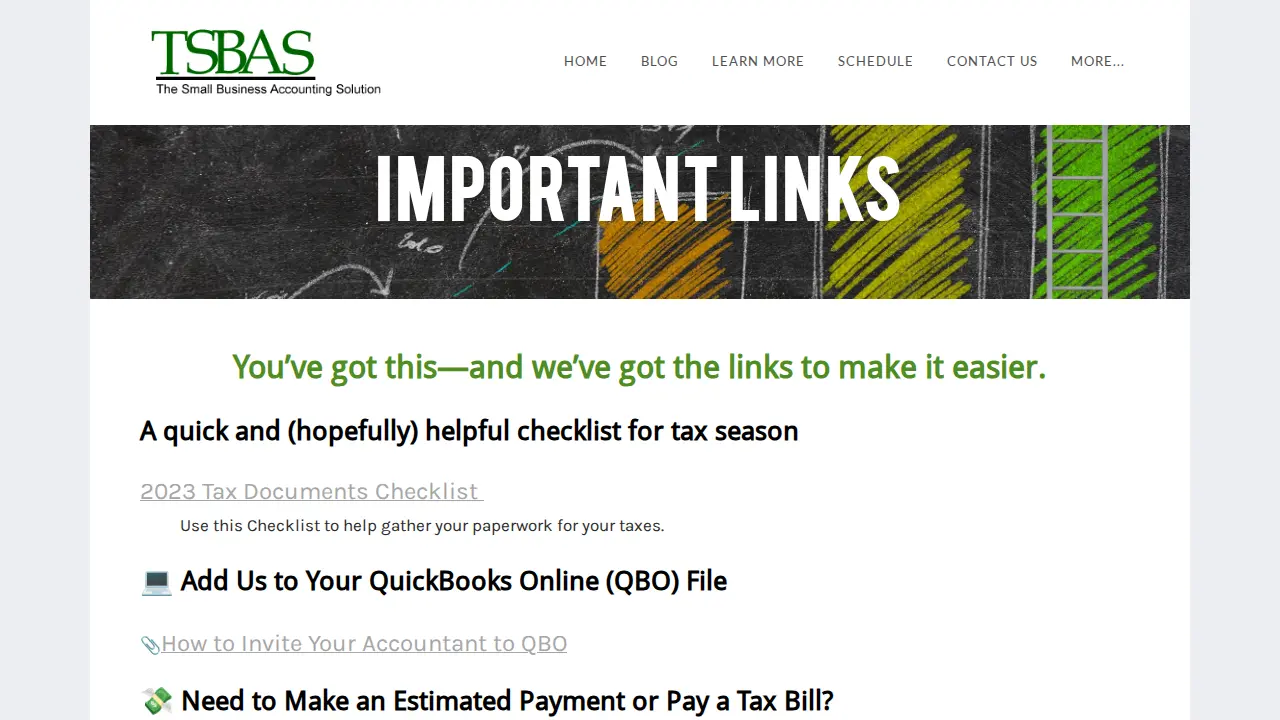 The Small Business Accounting Solution, Inc page