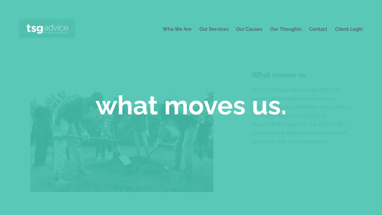 TSG Advice Partners page