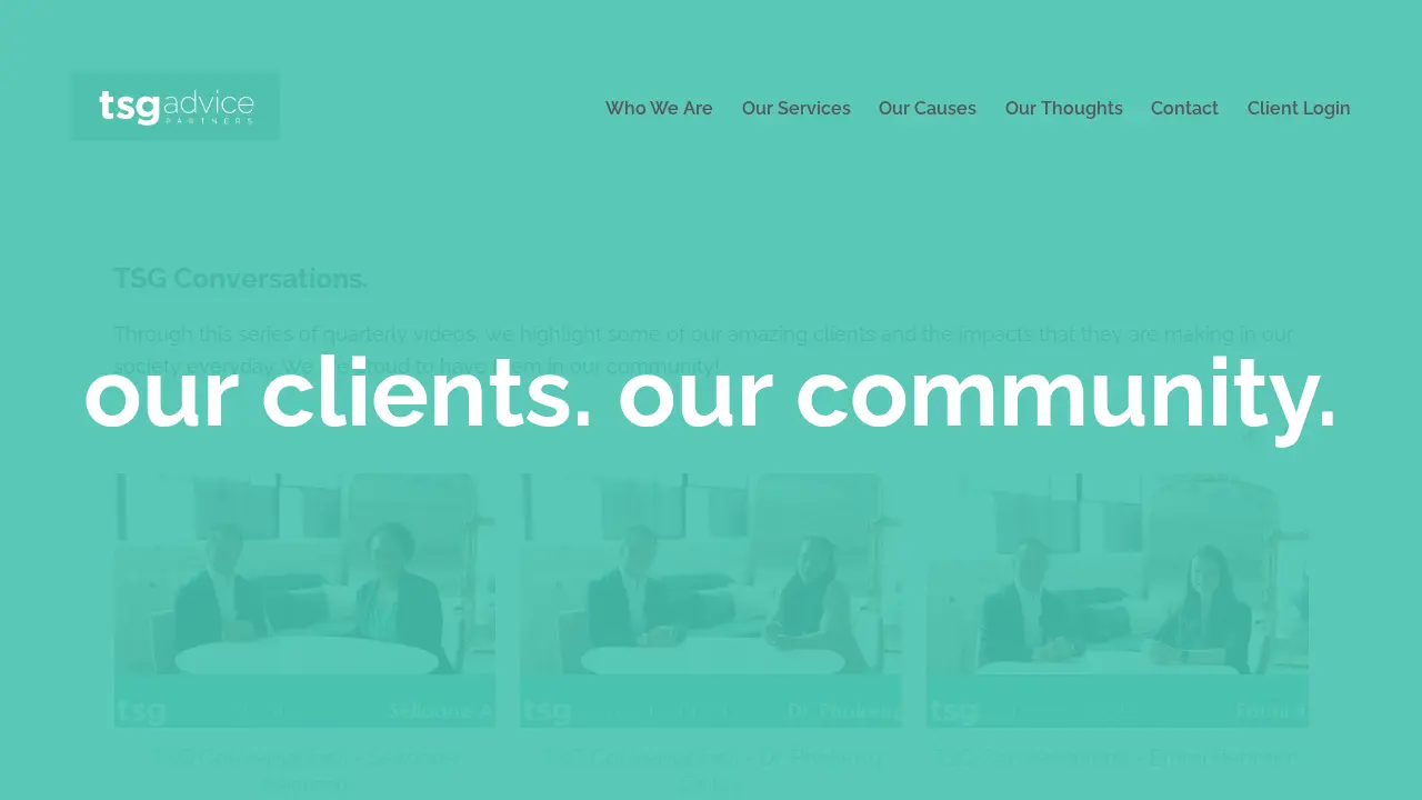 TSG Advice Partners page