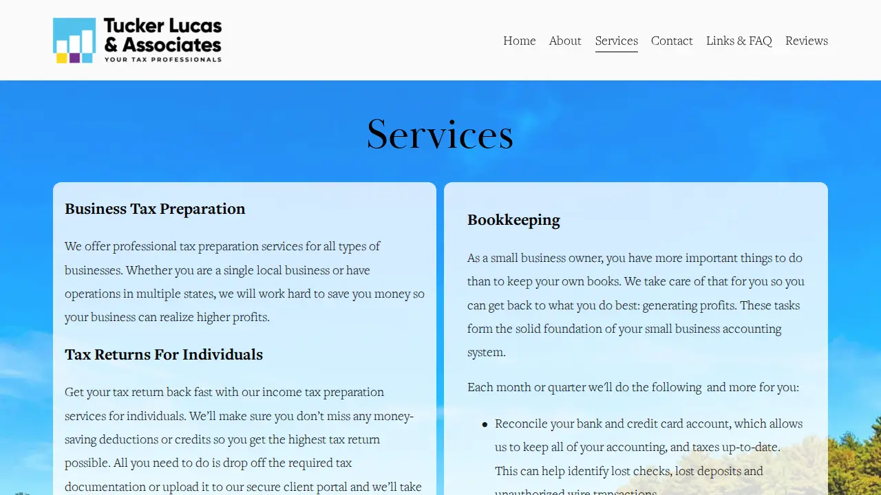 Tucker Lucas & Associates page