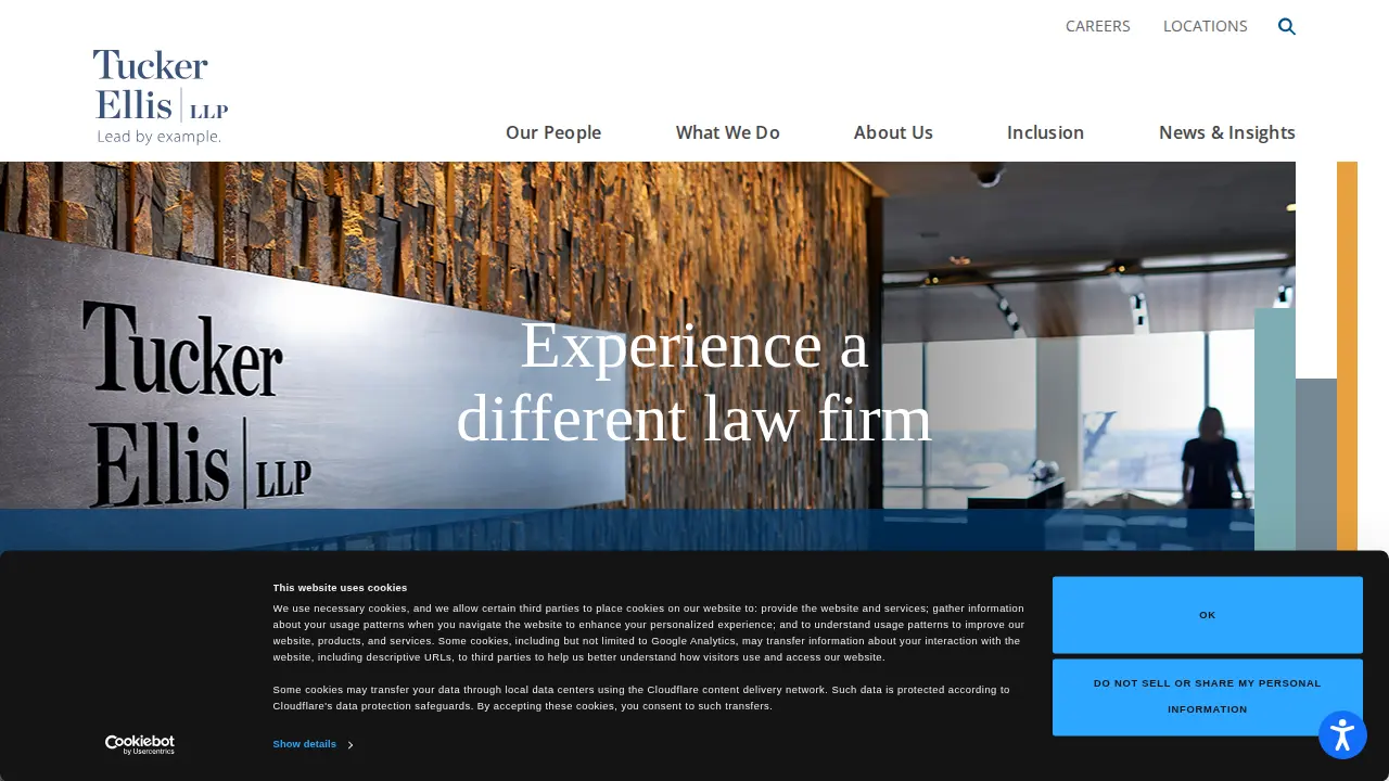 Tucker Ellis LLP website
