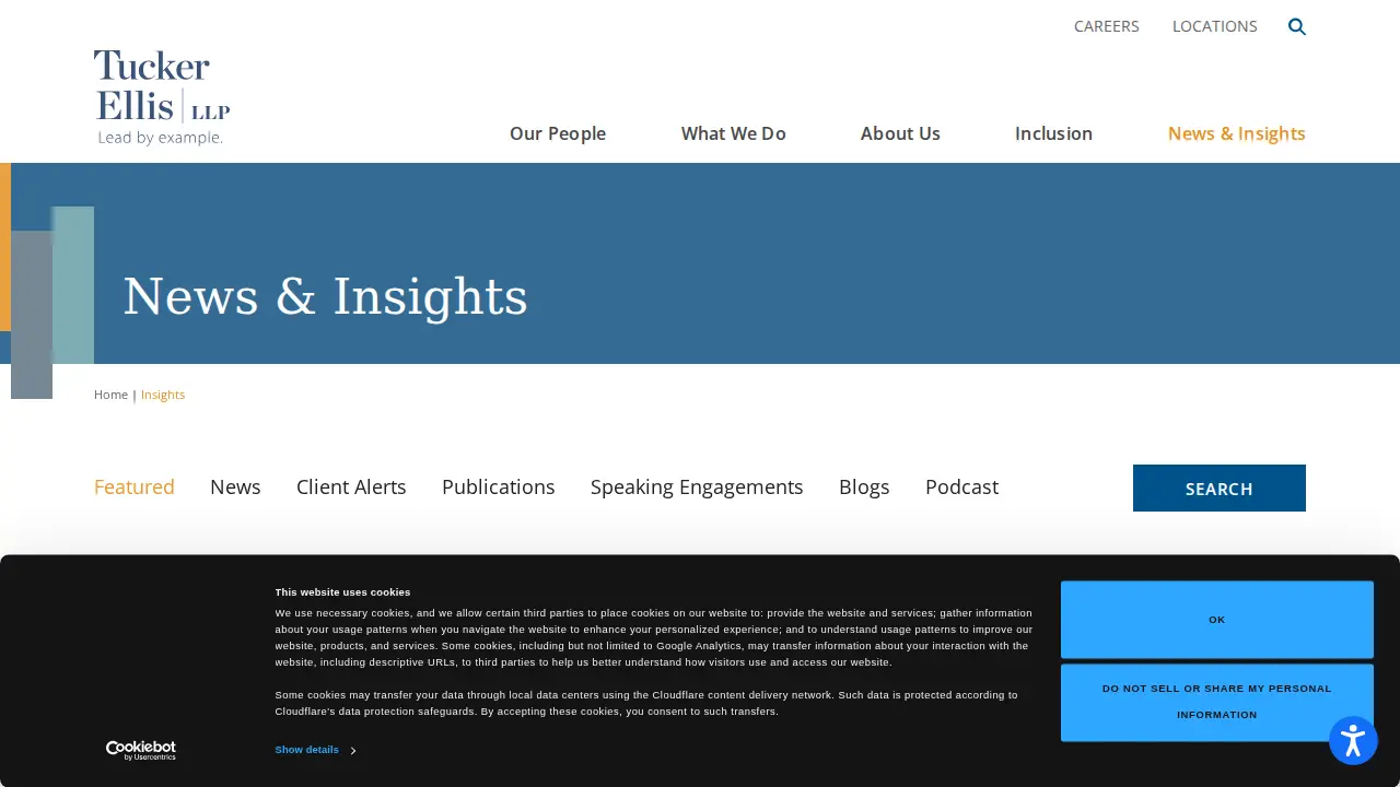 Tucker Ellis LLP page