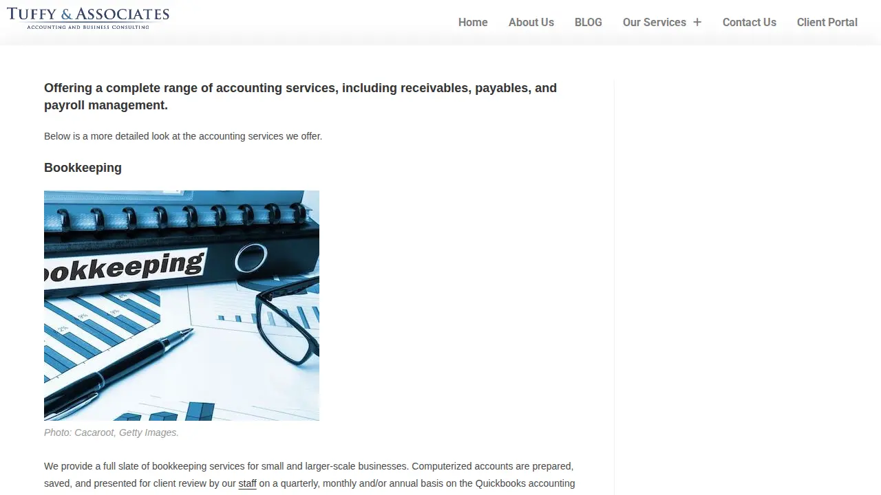 Tuffy & Associates, Yonkers Accounting Firm page