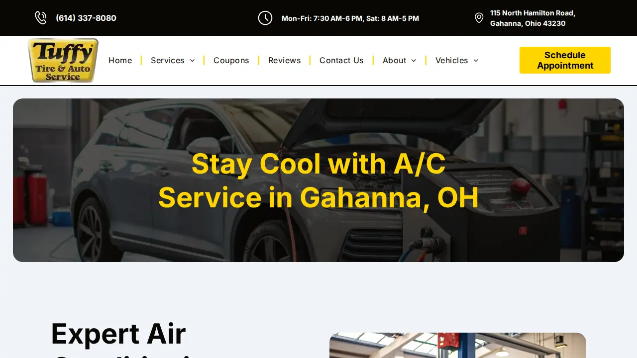 Tuffy Tire & Auto Service Center page