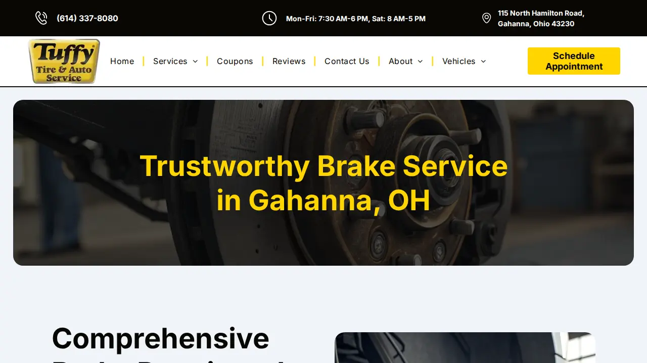 Tuffy Tire & Auto Service Center page