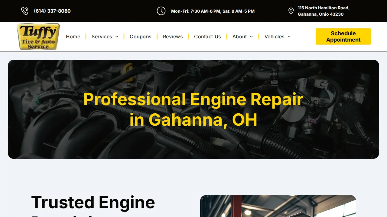 Tuffy Tire & Auto Service Center page