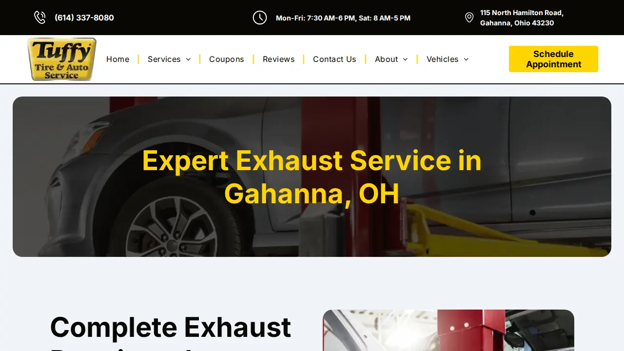 Tuffy Tire & Auto Service Center page