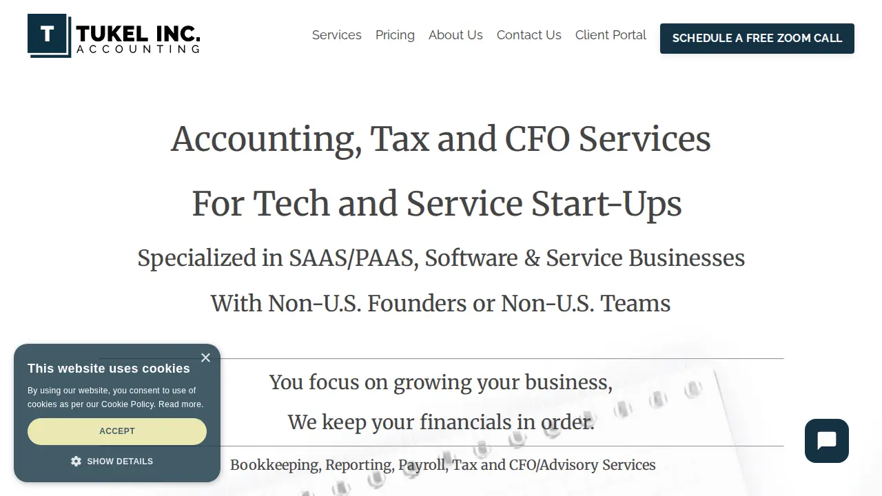 Tukel, Inc. I Accounting & Consulting website