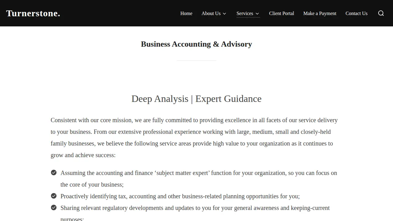 Turnerstone. LLC page