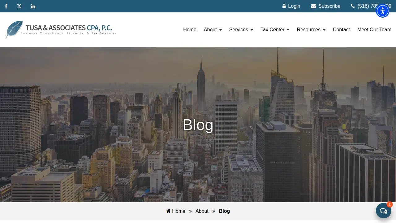 Tusa & Associates CPA, P.C. page