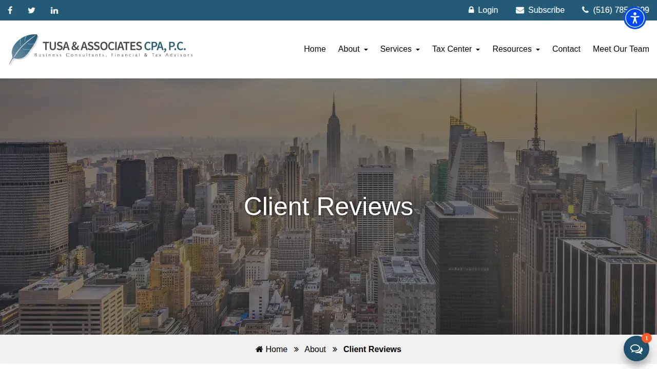 Tusa & Associates CPA, P.C. page