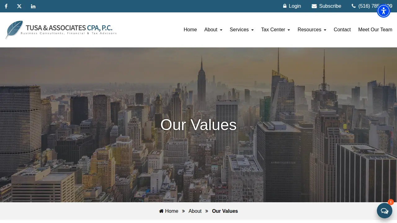 Tusa & Associates CPA, P.C. page