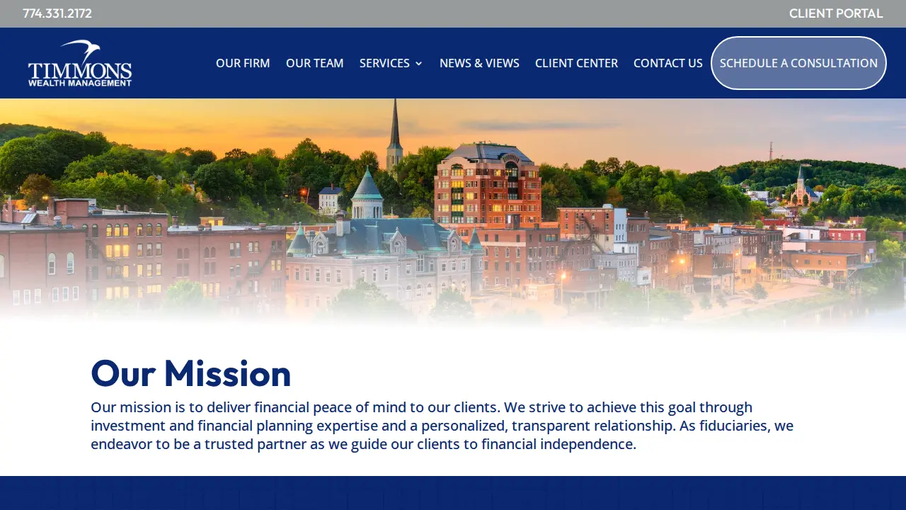 Timmons Wealth Management page
