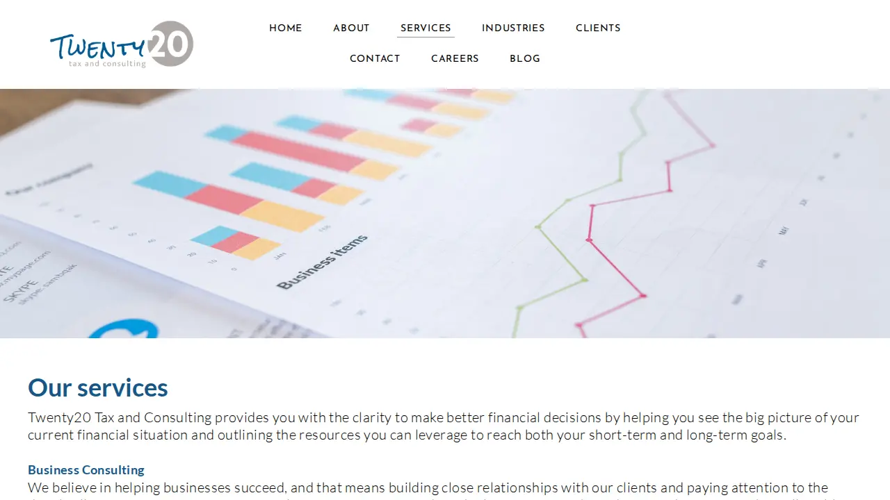 Twenty20 Tax and Consulting PC page