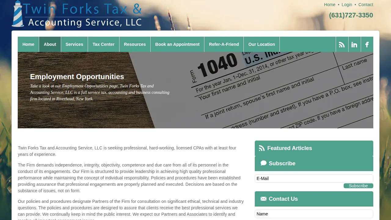 Twin Forks Tax & Accounting Services LLC page