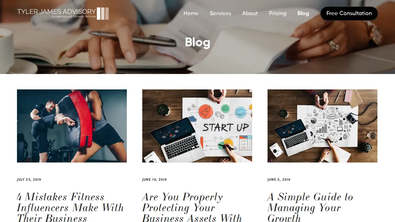 Tyler James Advisory LLC page