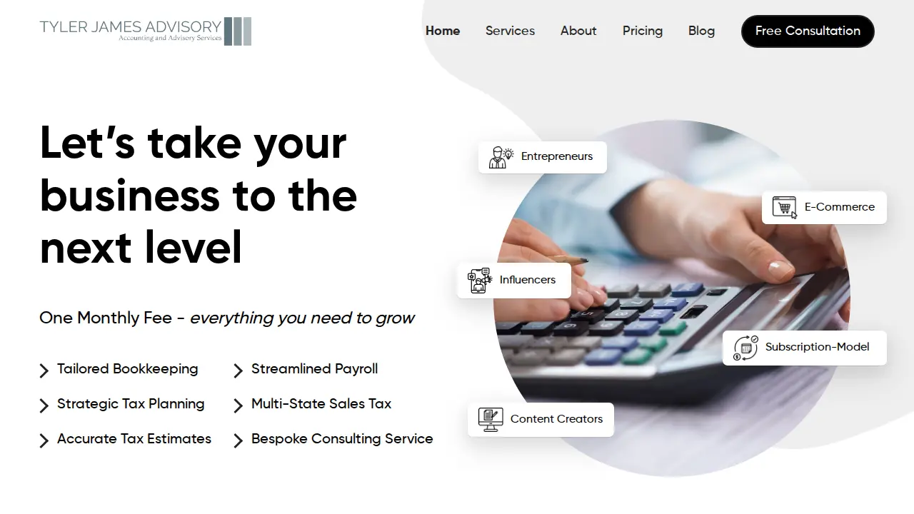 Tyler James Advisory LLC website